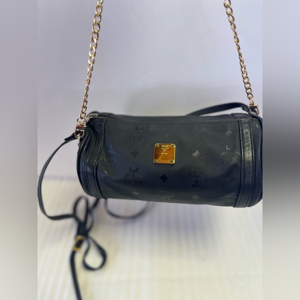 Black MCM Papillon Mini Barrel Bag MCM Crossbody bags